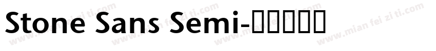 Stone Sans Semi字体转换